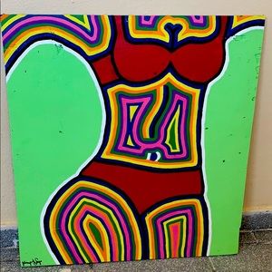 Painting of a woman’s body